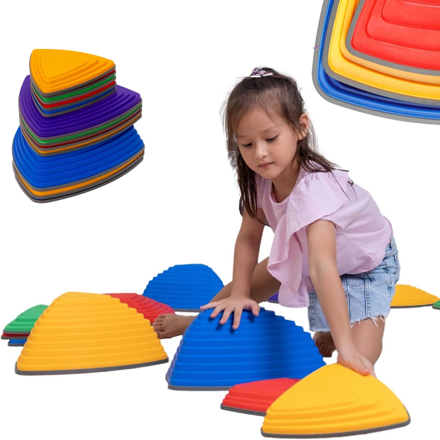 LelyBely™ Stepping Stones for Kids (12 Pcs + Surprise Gift)