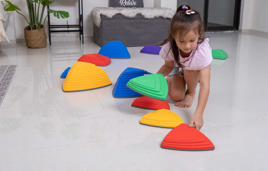 Colorful Steps: Using Stepping Stone Games to Teach Colors and Shapes